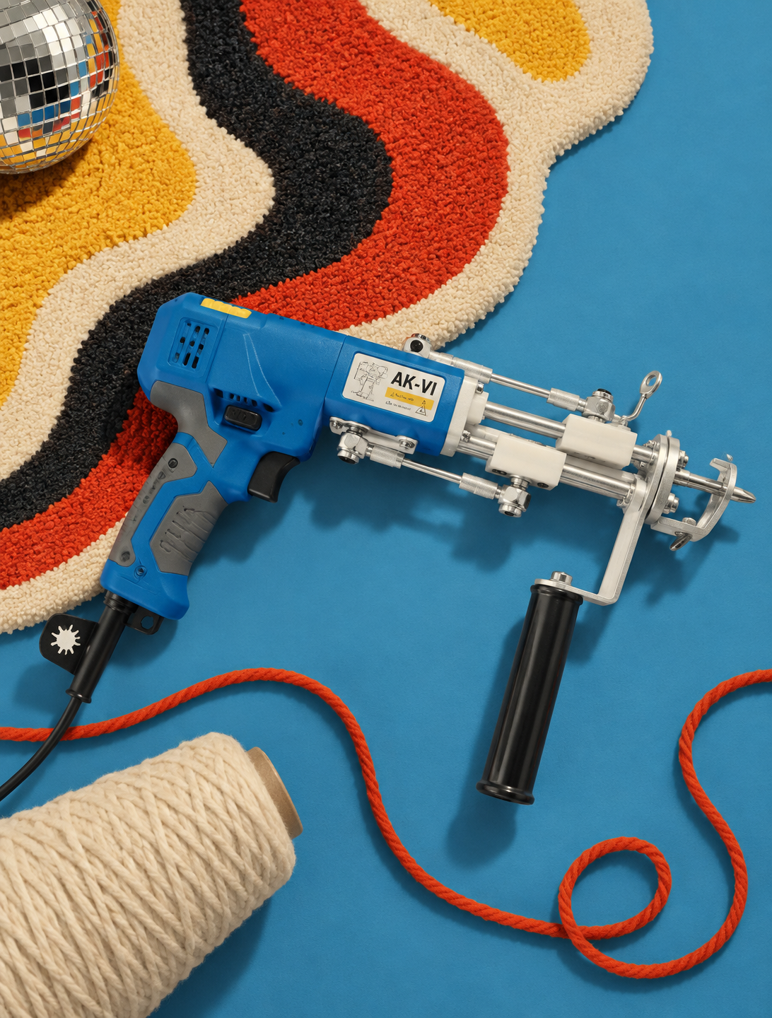 Pistola de tufting AK-V / AK-VI (motor brushless) · LA MUDA
